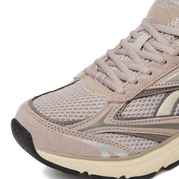 Beige Mesh Male Running Sneakers - Brand Reebok - Picture 7 of 8